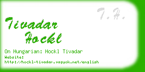 tivadar hockl business card